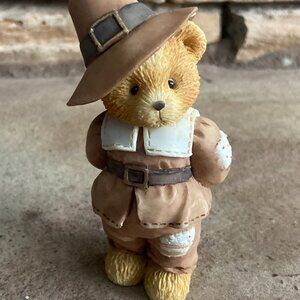 Vintage Collectible Cherished Teddies 617091 JEDEDIAH- Giving Thanks For Friends